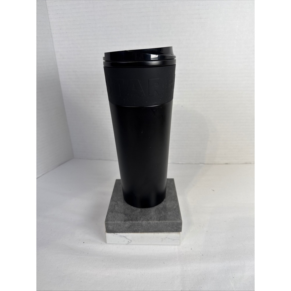 Starbucks Matte Black Stainless Steel Travel Tumbler Mug 16oz With Lid 2023